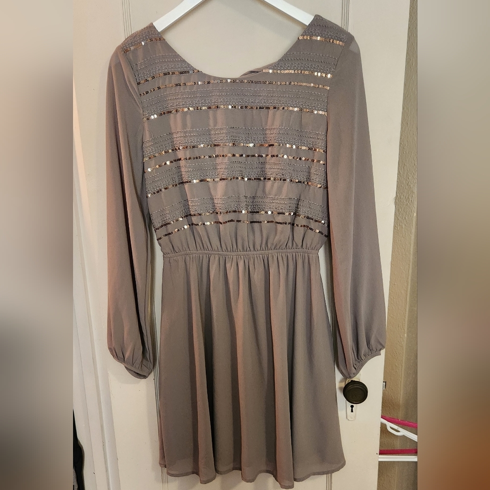 Womens long sleeve mini dress